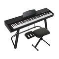 Alpha 88 Key Weighted Electric Piano Keyboard w/ Stand Stool
