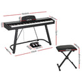 Alpha 88 Key Weighted Electric Piano Keyboard w/ Stand Stool