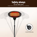 Devanti Electric Patio Heater 2000W Outdoor