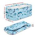 Weisshorn Foldable Bathtub 114x62cm PVC Inflatable Spa Bucket Blue