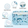 Weisshorn Foldable Bathtub 114x62cm PVC Inflatable Spa Bucket Blue