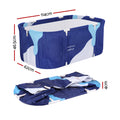 Weisshorn Foldable Bathtub 114x62cm Navy Blue Inflatable Spa Bucket