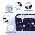 Weisshorn Foldable Bathtub 134x65cm Inflatable PVC Cushion Navy