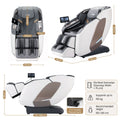 Livemor Prestige 4D Dual Mechanism Massage Chair, Full Body Zero Gravity Recliner with Extended SL Track, Body Scan, Air Compression, Waist Heating, Foot Rollers, Voice Control & Wireless Charging