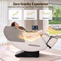 Livemor Elite 4D Massage Chair Recliner, SL Track Zero Gravity & Heat Auto Body Scan, 12 Auto Programs, 3 Zero-G Positions, Foot Rollers, Airbag Compression, Bluetooth Speaker, Wireless Charging