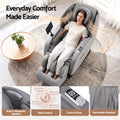 Livemor FLEX Full Body Massage Chair, Zero Gravity, Airbags, Recliner, Dual-Zone Waist & Calf Heat, 5 Auto Programs, 15cm Leg Extension for Different Height, Voice Control, Bluetooth Speakers