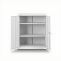 Artiss Steel Locker Cabinet 3-Point Lock Adjustable Shelves White