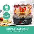 Devanti Food Dehydrator 5 Trays Fruit Beef Jerky Pet Dryer Black
