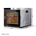 Devanti 10 Tray Food Dehydrator Stainless Steel