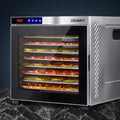 Devanti 10 Tray Food Dehydrator Stainless Steel