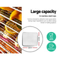 Devanti 10 Tray Food Dehydrator Stainless Steel
