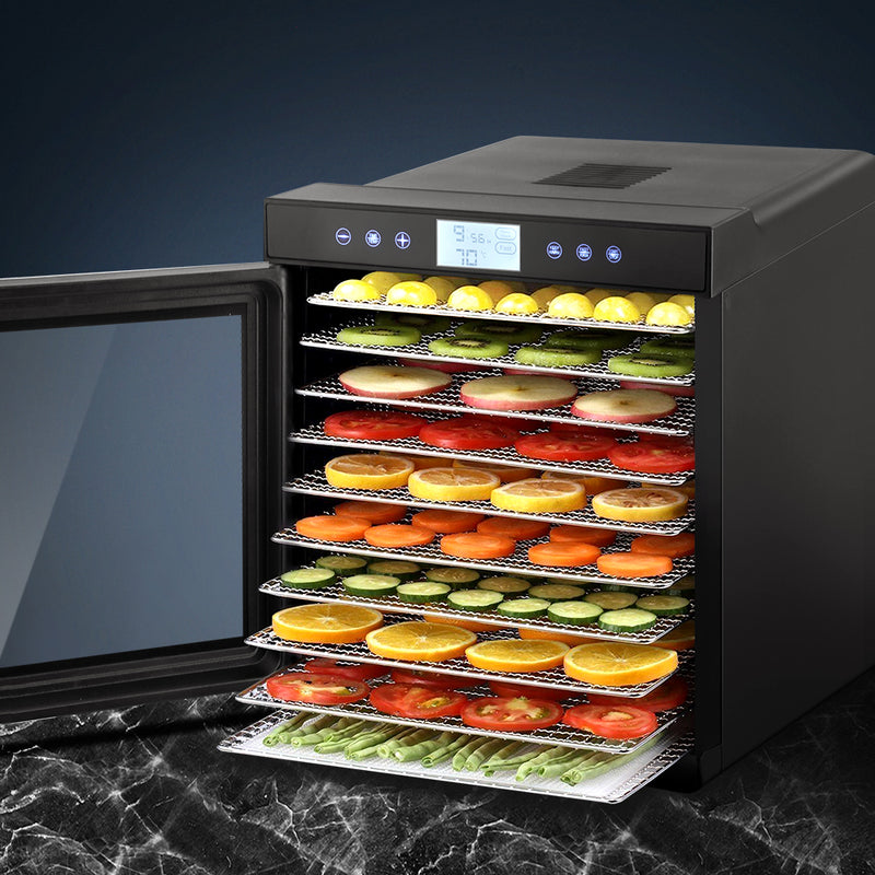 Devanti 10 Tray Food Dehydrator Stainless Steel