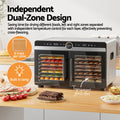 Devanti 16 Tray Food Dehydrator Dual Zone Stainless Steel