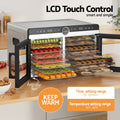 Devanti 16 Tray Food Dehydrator Dual Zone Stainless Steel