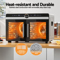 Devanti 16 Tray Food Dehydrator Dual Zone Stainless Steel