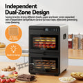 Devanti 12 Tray Food Dehydrator Dual Zone Stainless Steel Jerky
