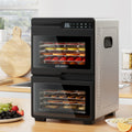 Devanti 12 Tray Food Dehydrator Dual Zone Stainless Steel Jerky