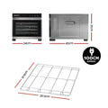 Devanti Food Dehydrator 6 Tray Fruit Dryer Jerky Maker With Stainless Steel Rack