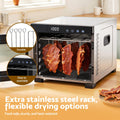 Devanti Food Dehydrator 6 Tray Fruit Dryer Jerky Maker With Stainless Steel Rack