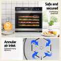 Devanti Food Dehydrator 6 Tray Fruit Dryer Jerky Maker With Stainless Steel Rack