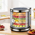 Devanti 8 Tray Food Dehydrator 700W Stainless Steel Auto-Rotate