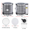 Devanti 8 Tray Food Dehydrator 700W Stainless Steel Auto-Rotate