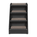 i.Pet Dog Ramp Steps Bed Sofa Car Pet Stairs Foldable Black