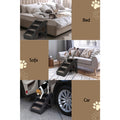 i.Pet Dog Ramp Steps Bed Sofa Car Pet Stairs Foldable Black