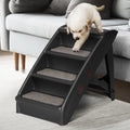 i.Pet Dog Ramp Steps Bed Sofa Car Pet Stairs Foldable Black