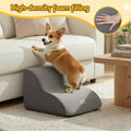 i.Pet Dog Ramp 2 Step Foam Non-Slip Pet Stairs Bed Sofa Car Small Dogs
