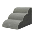 i.Pet 3 Tier Dog Ramp Steps Foam Pet Stairs Bed Sofa Car Portable