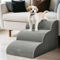 i.Pet 3 Tier Dog Ramp Steps Foam Pet Stairs Bed Sofa Car Portable