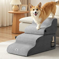 i.Pet Dog Stairs Bed 2-in-1 Sofa Car Foam Non-Slip Grey Washable