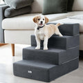 i.Pet Dog Ramp Foam 4 Steps Portable Stairs For Sofa Bed Cat Ladder