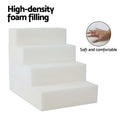 i.Pet Dog Ramp Foam 4 Steps Portable Stairs For Sofa Bed Cat Ladder