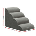 i.Pet Dog Ramp Steps Foam 4 Tier Pet Stairs Bed Sofa Car