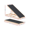 i.Pet Dog Ramp 100cm Wooden Stairs Bed Sofa Car Foldable