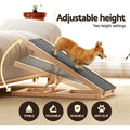 i.Pet Dog Ramp 70cm Adjustable Wooden Steps Foldable