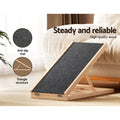 i.Pet Dog Ramp 70cm Adjustable Wooden Steps Foldable