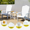 Gardeon Adirondack Chair HDPE White Outdoor Patio Furniture