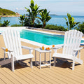 Gardeon Adirondack Chair HDPE White Outdoor Patio Furniture