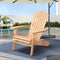 Gardeon Adirondack Chair Wooden Garden Patio Furniture Natural