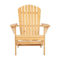 Gardeon Adirondack Chair Wooden Garden Patio Furniture Natural