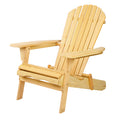 Gardeon Adirondack Chair Wooden Garden Patio Furniture Natural