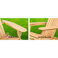 Gardeon Adirondack Chair Wooden Garden Patio Furniture Set 2