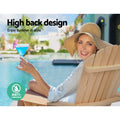 Gardeon Adirondack Chair Wooden Garden Patio Furniture Set 2