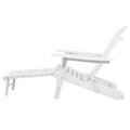 Gardeon 3PC Adirondack Chair Set White Wood Outdoor Patio Lounge