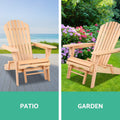 Gardeon Outdoor Sun Lounge Beach Chairs Patio Furniture Wooden Adirondack Garden