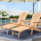 Gardeon Adirondack Wooden Outdoor Chairs Patio Furniture 2PC Natural