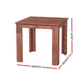 Gardeon Coffee Side Table Wood Outdoor Furniture Garden Brown